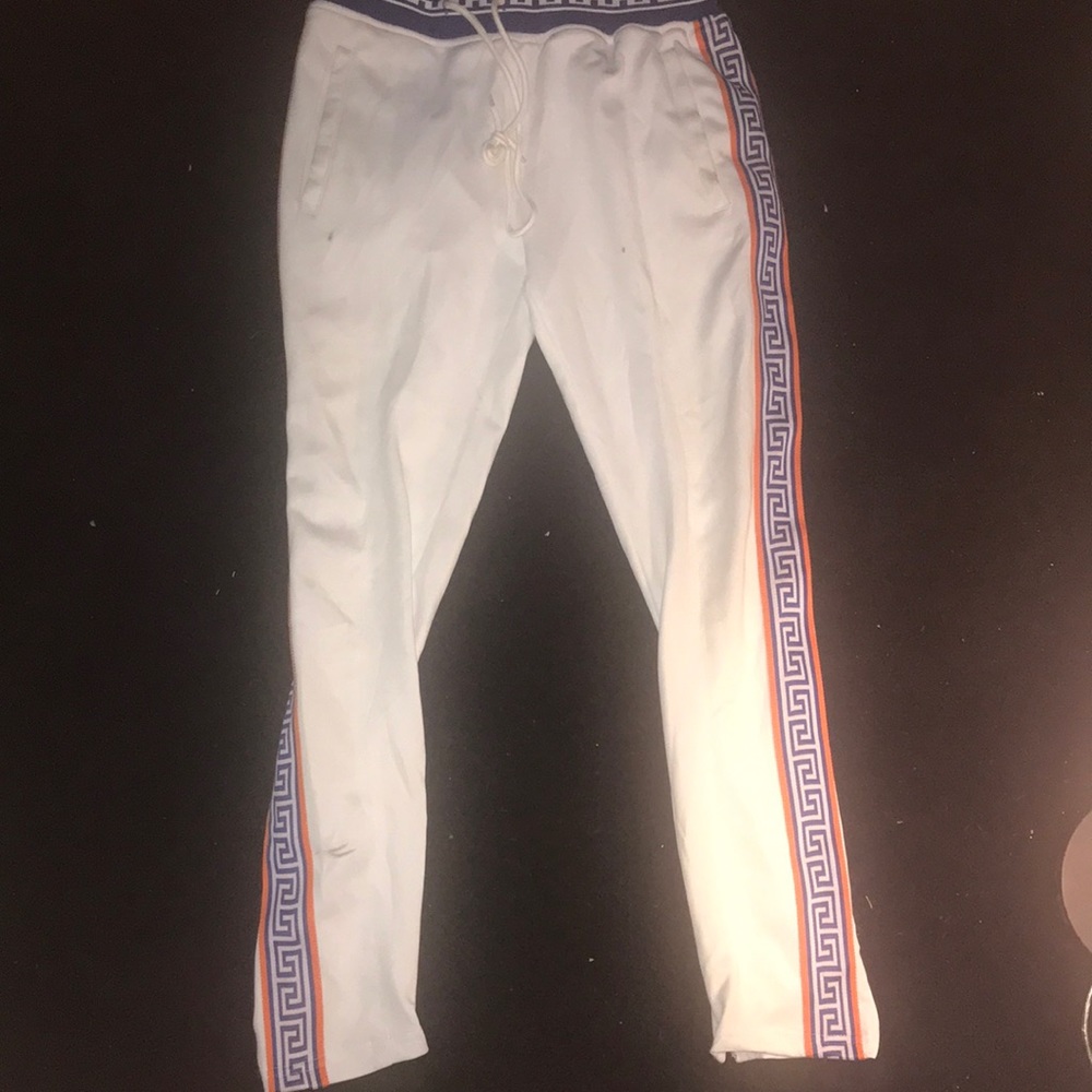 White joggers